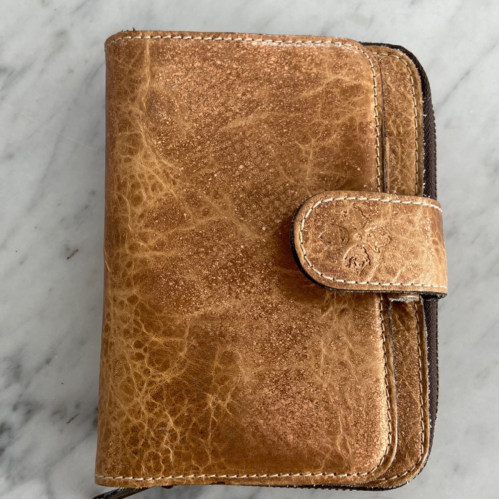 Patricia Nash bronze leather Fini Agenda/Planner/Wallet, never used.